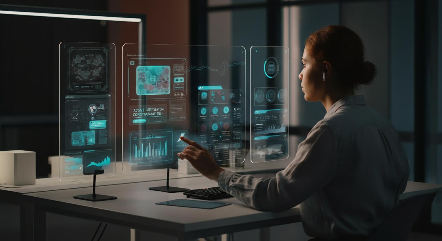 Konfigurace agentů pomocí vizuálních nástrojů