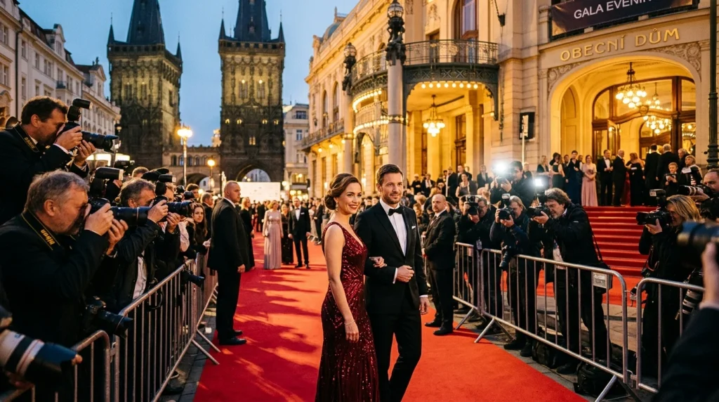 České celebrity na červeném koberci a společenské události