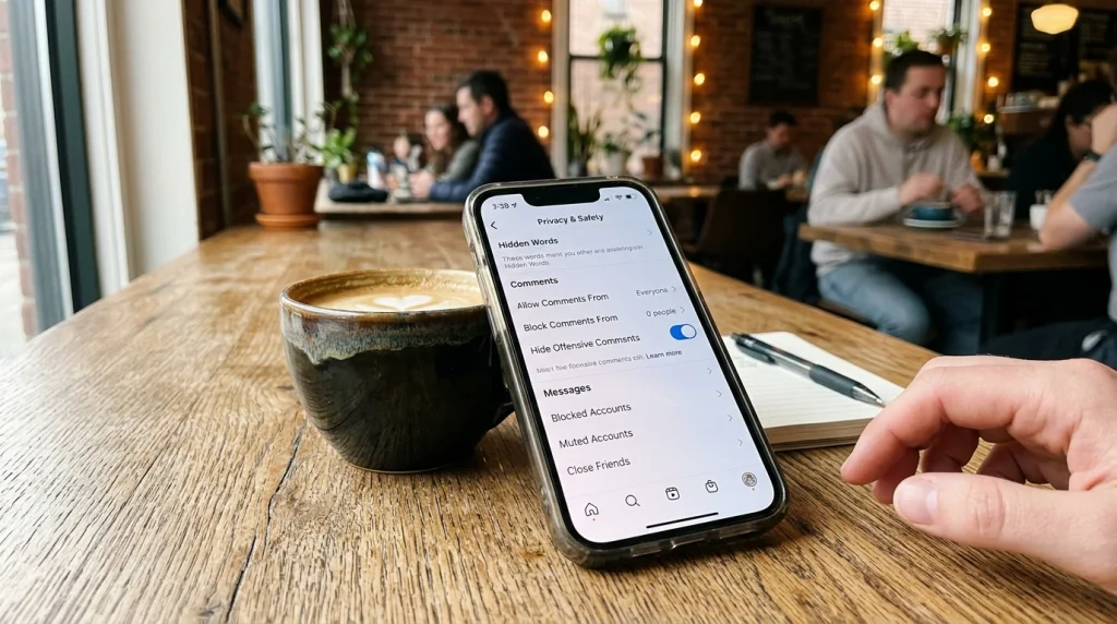 Instagram soukromé komentáře a filtrace nevhodného obsahu